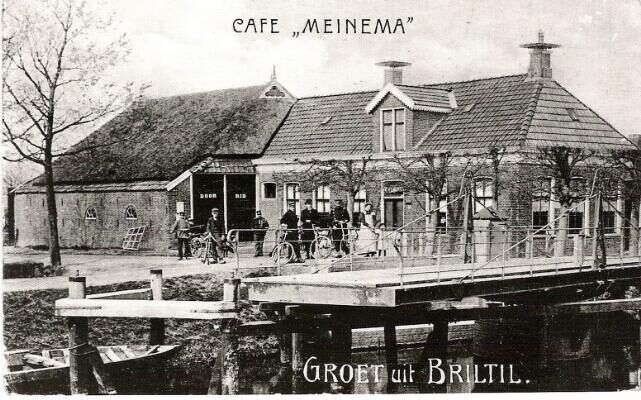 Café Meinema Briltil rond 1930